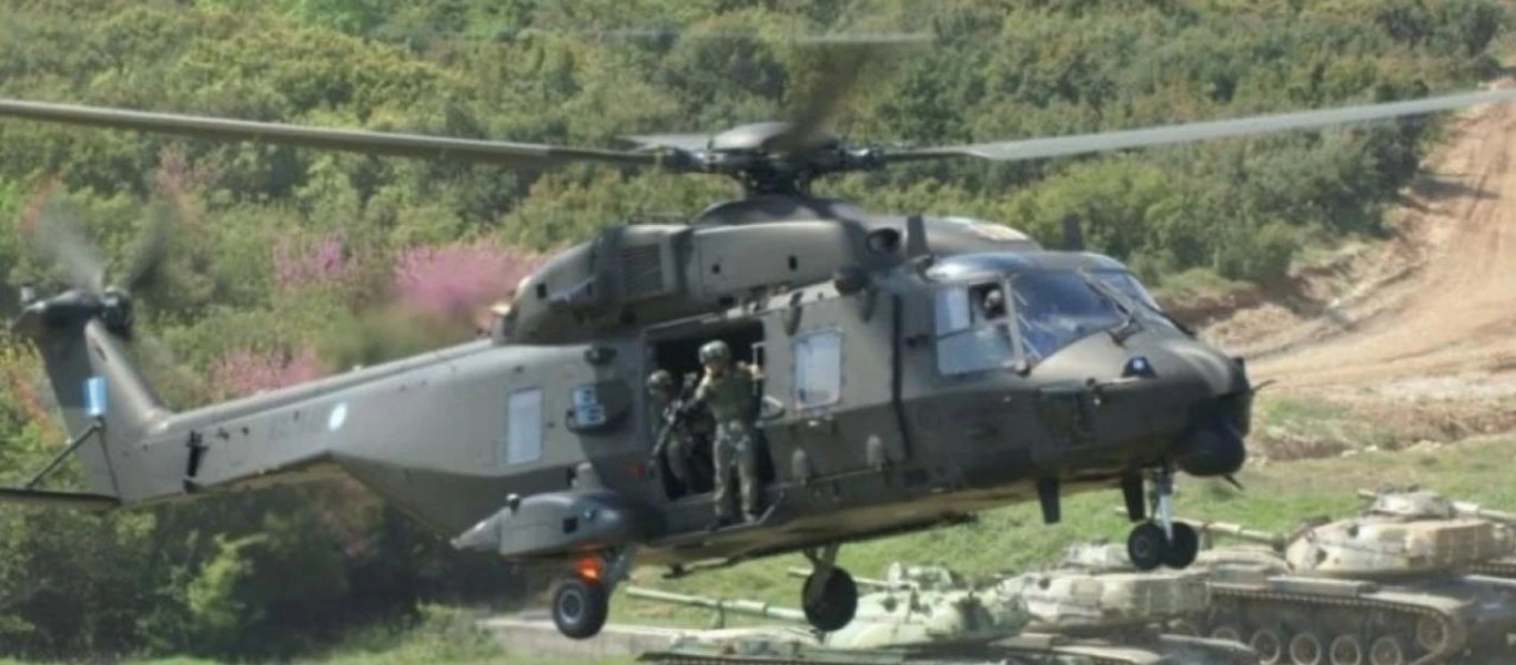 Σείστηκε το Λιτόχωρο - Ομοβροντία πυρών από ελικόπτερα (φώτο)